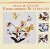 Helen M. Stevens' embroidered butterflies.
